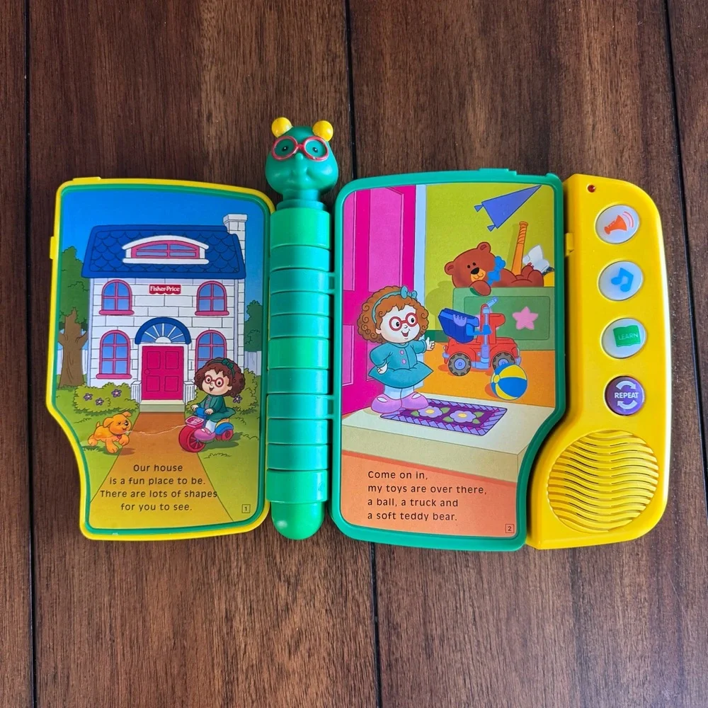 Vintage 2001 Fisher Price Little People “Shapes‎ in our House” Electronic Book